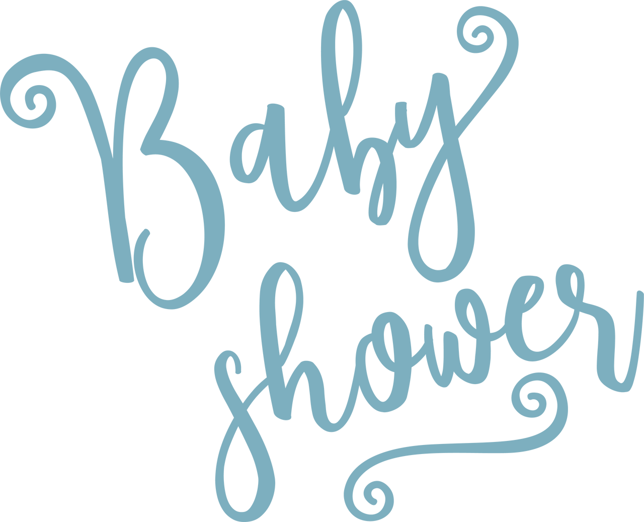 Elephants Svg Baby Shower - Baby Shower Png File Clipart (1280x1037), Png Download