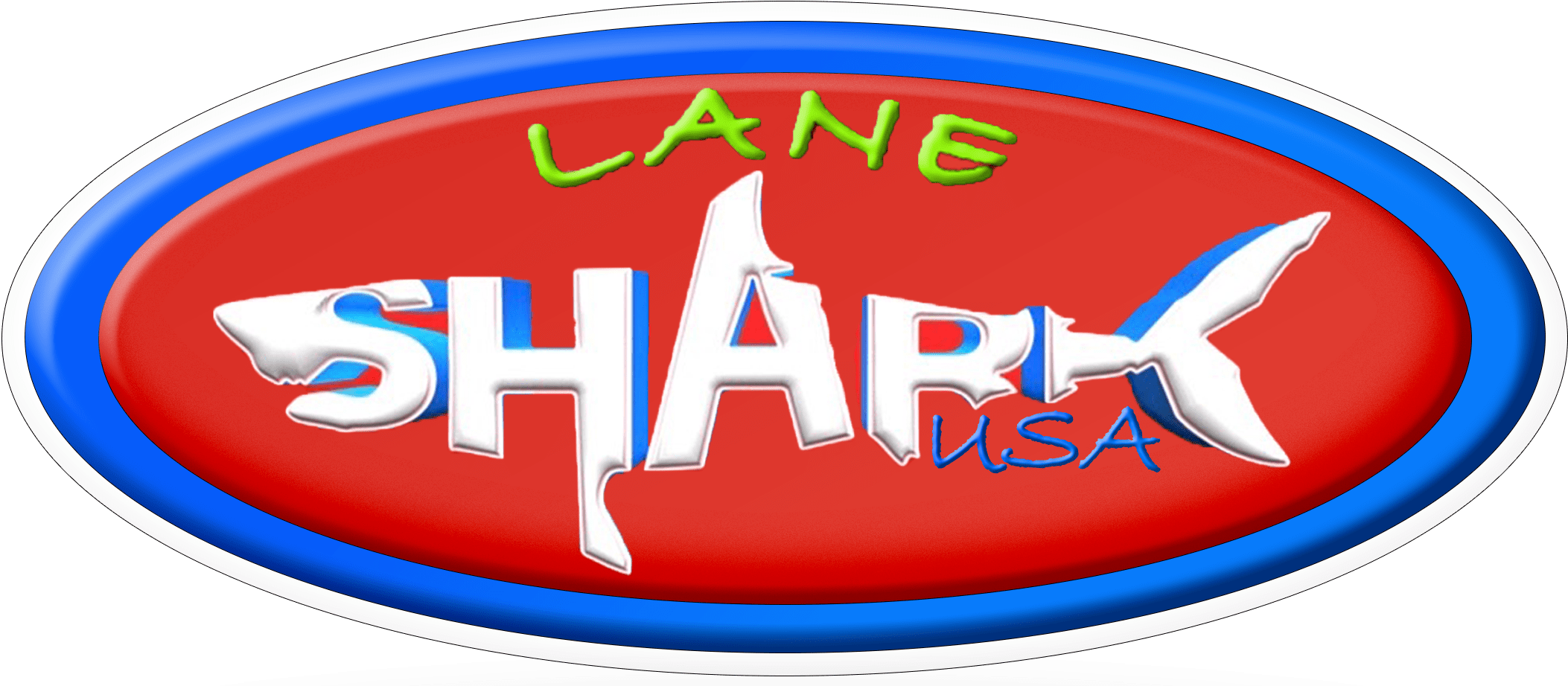 Lane Shark Usa Clipart (2128x934), Png Download