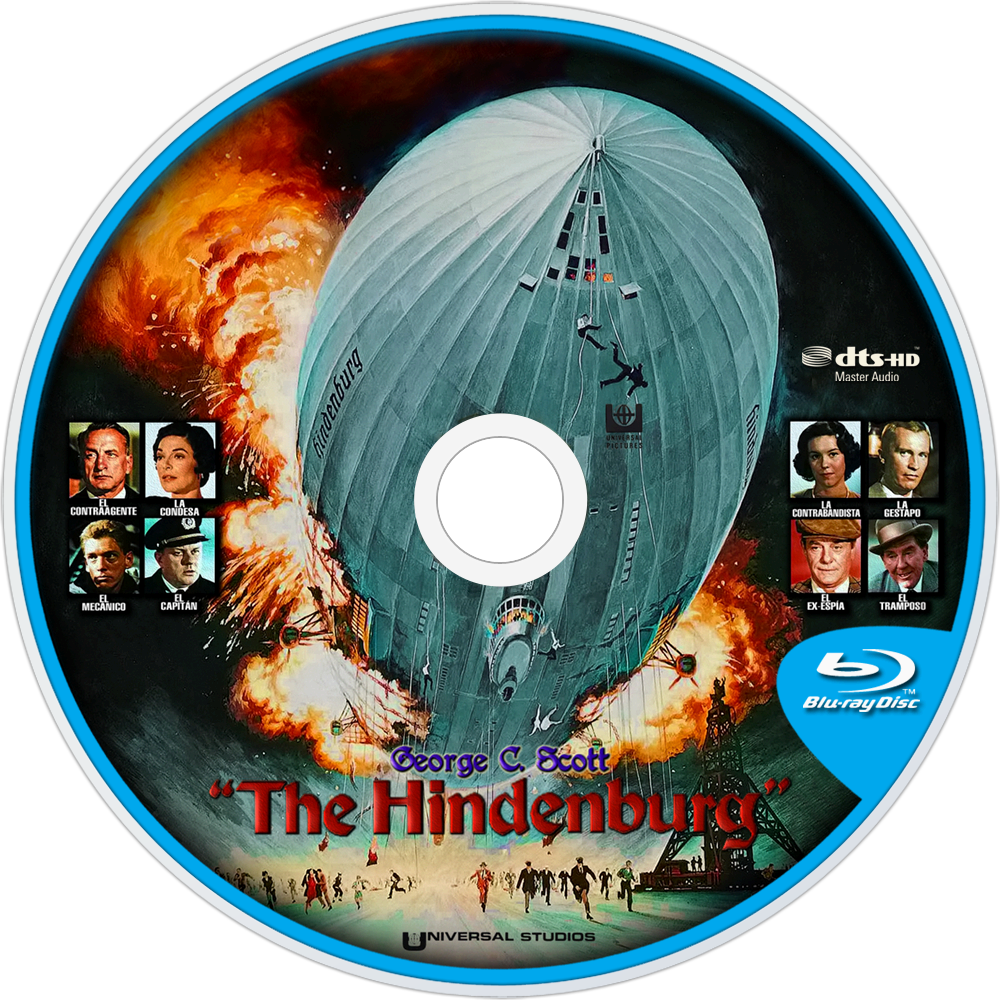 The Hindenburg Bluray Disc Image - Hindenburg Blu Ray Clipart (1000x1000), Png Download