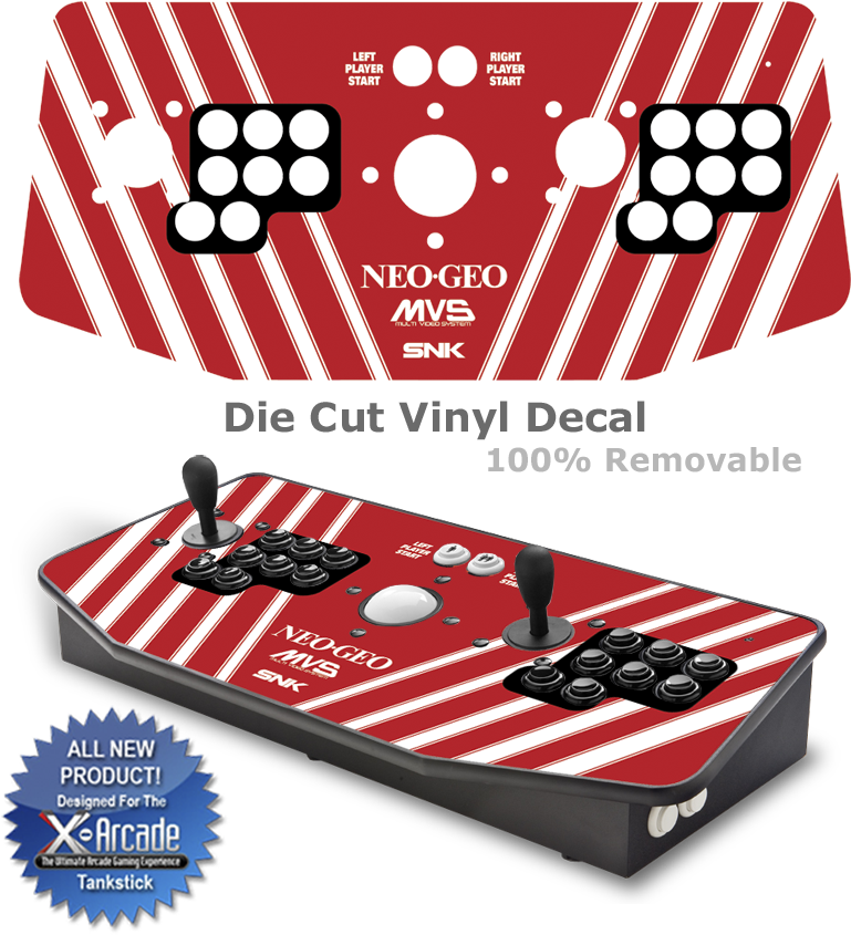 Neo Geo Snk X Arcade Tankstick Graphic Overlay - Mortal Kombat X Arcade Controls Clipart (800x869), Png Download