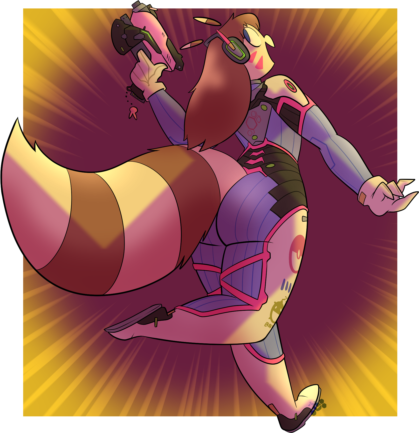 Fictional Character Cartoon Purple Art - Kori Furret Clipart (1768x1814), Png Download