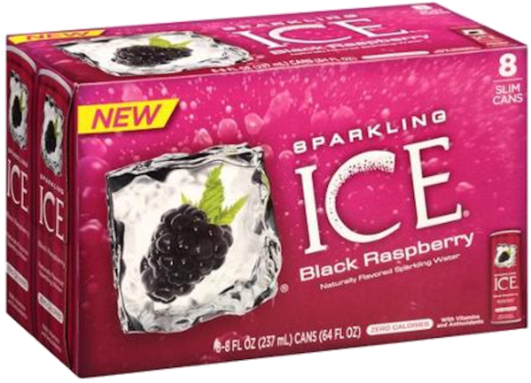 Sparkling Ice Black Raspberry Sparkling Water - Sparkling Ice Drink Cans Clipart (600x600), Png Download