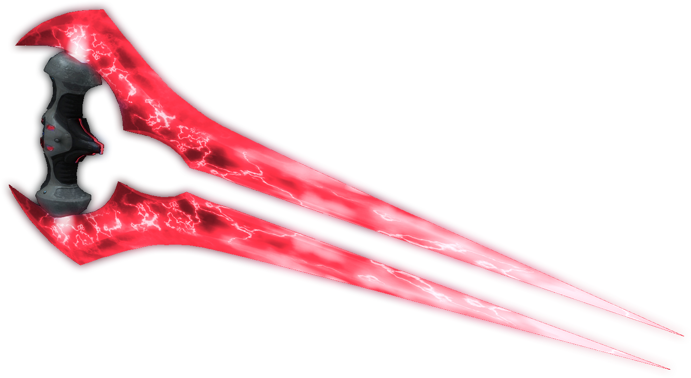 Red Halo Sword - Halo Energy Sword Green Clipart (1431x795), Png Download