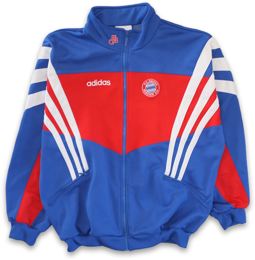 Rare 90s Adidas Fc Bayern München Football Trackjacket - Bayern Munich 90s Track Jacket Clipart (900x900), Png Download