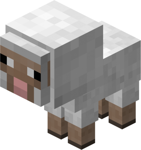 Sheep Minecraft Clipart (566x600), Png Download