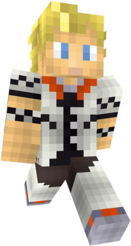 Minecraft Roxas Skin Clipart (640x640), Png Download