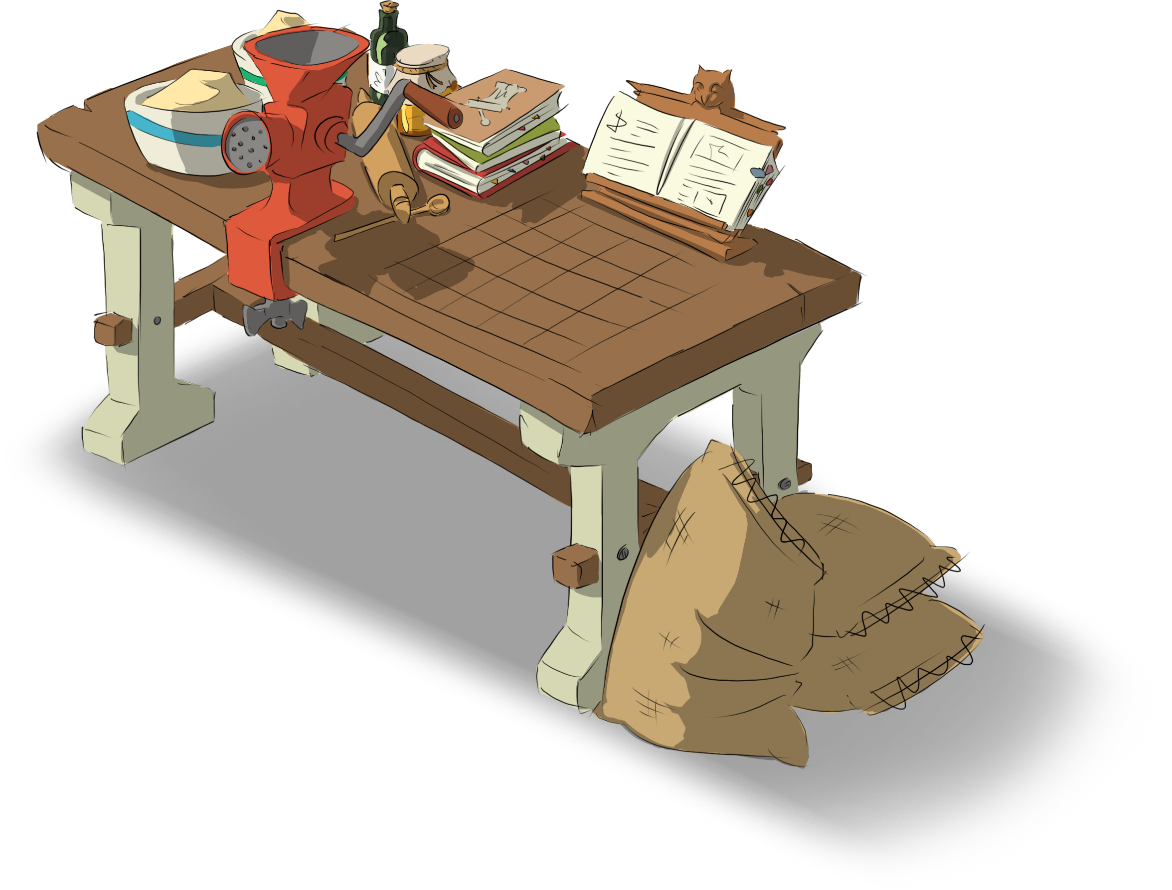 One Of Multiple Crafting Stations We'll Be Putting - Picnic Table Clipart (2351x1786), Png Download