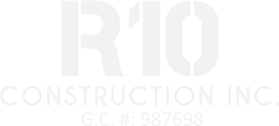 R 10 Construction Inc - Graphic Design Clipart (1037x483), Png Download