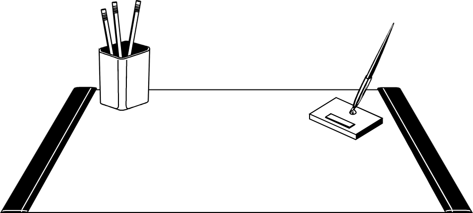 Online Illustration Of A Desk Blotter - Illustration Clipart (958x431), Png Download