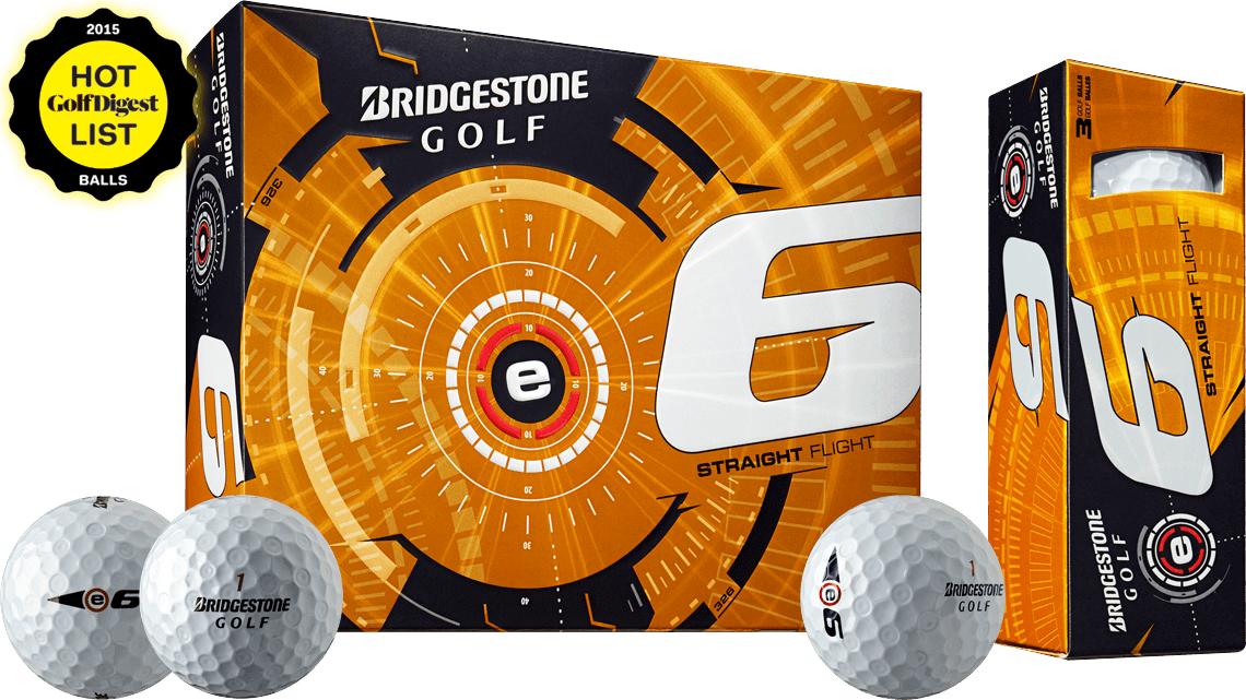 Bridgestone Golf Ball E6 White - Bridgestone E6 Golf Balls Clipart (1140x641), Png Download