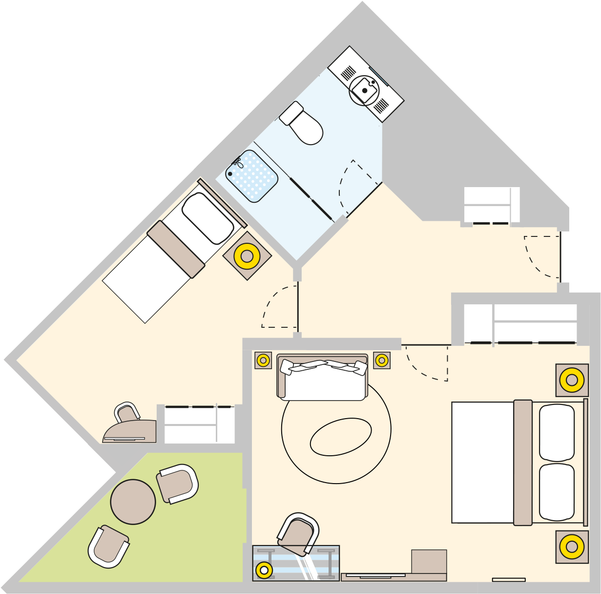 Suite Rooms - Floor Plan Clipart (1920x1280), Png Download