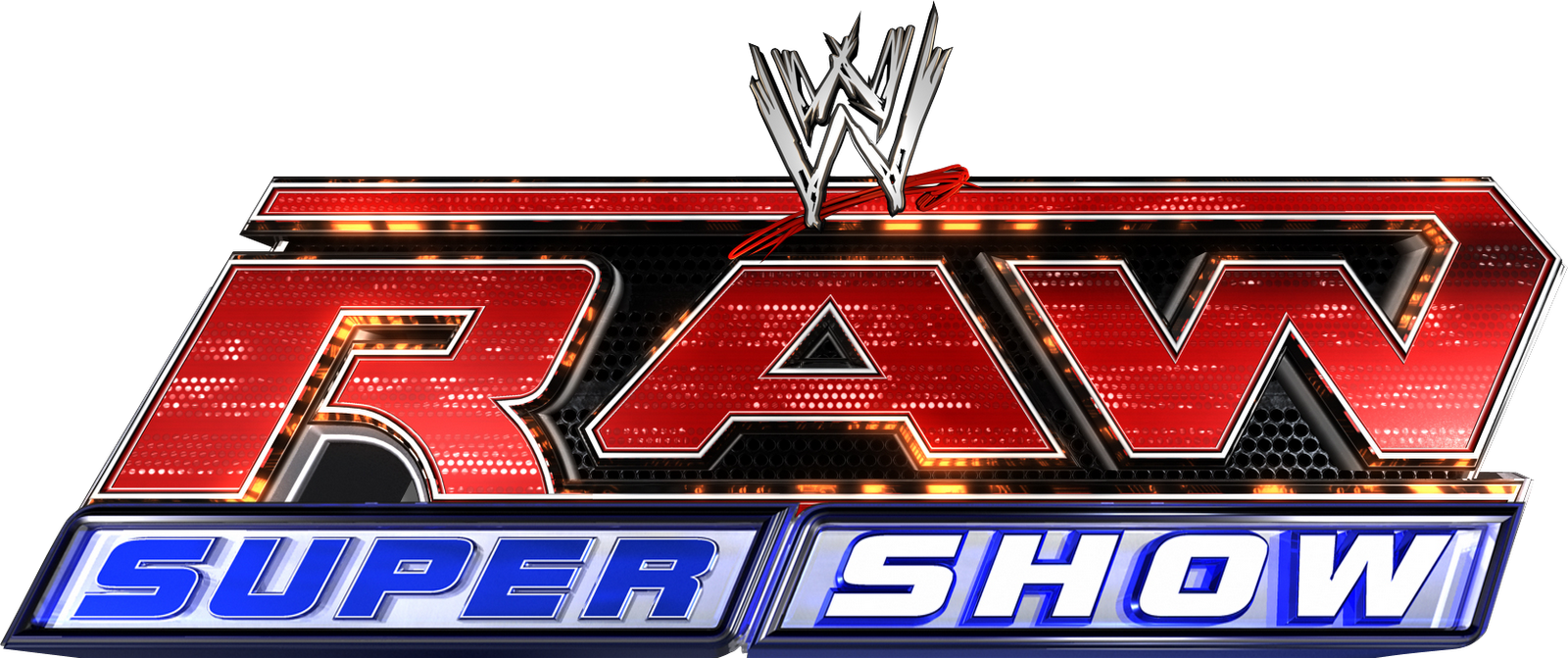 Raw Supershow - Wwe Raw Logo Png Clipart (1600x671), Png Download