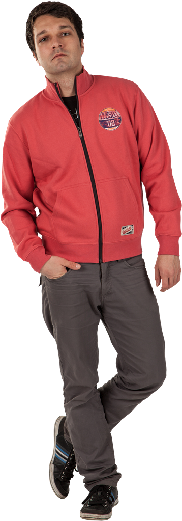 Russell Athletic Sweatshirt Men - Zipper Clipart (442x1080), Png Download