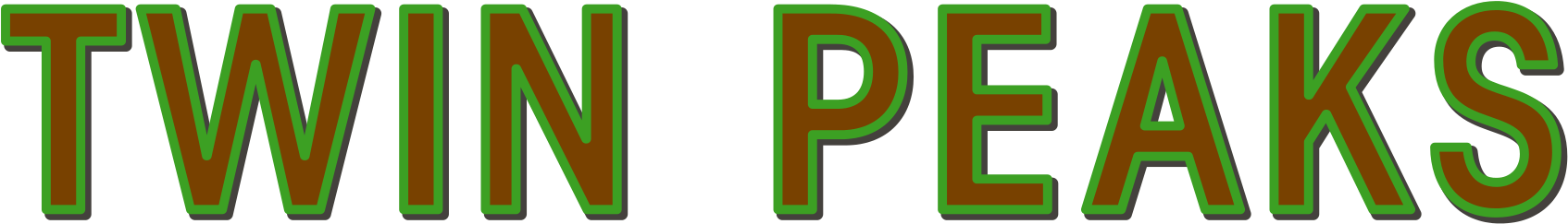 Twin Peaks Title - Twin Peaks Title Png Clipart (1280x348), Png Download