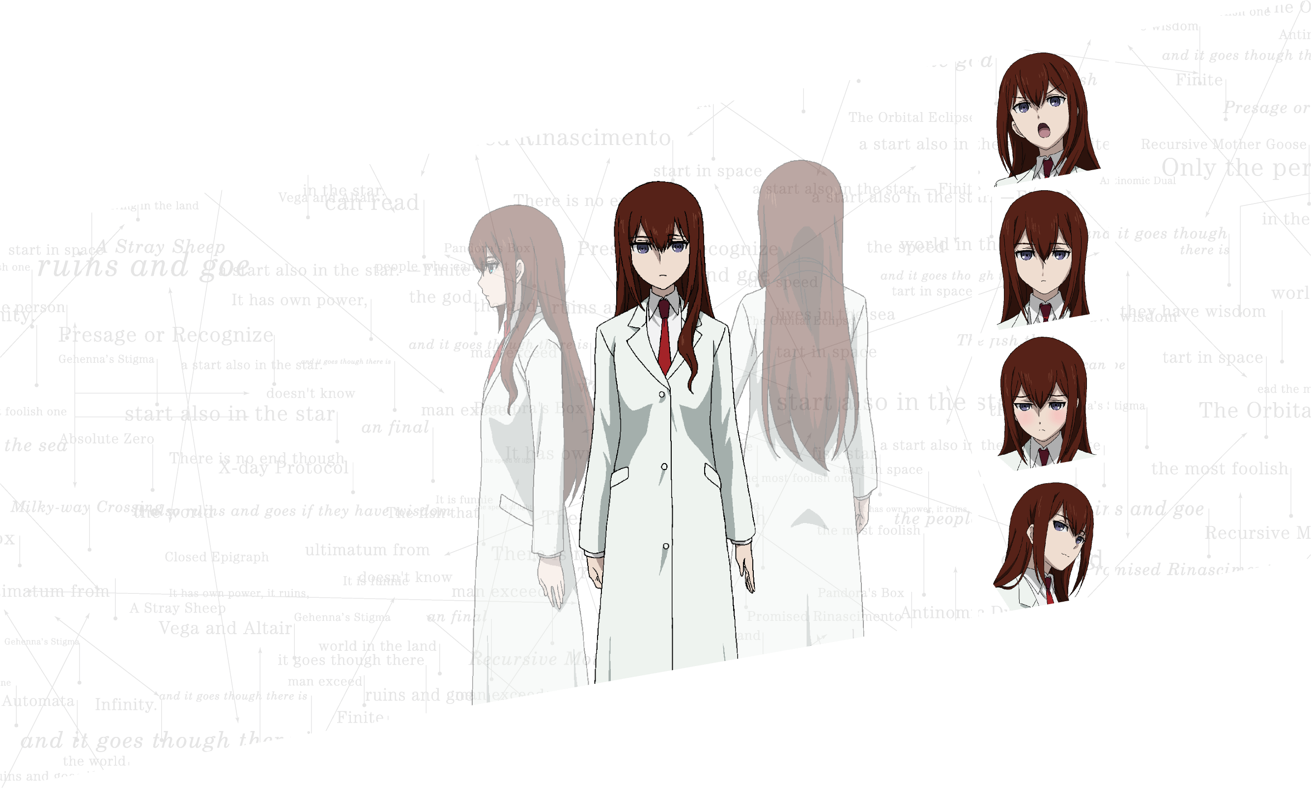 Anime, Inayoshi Tomoshige, White Fox, Steins - Steins Gate Vn Kagari Clipart (2668x1603), Png Download