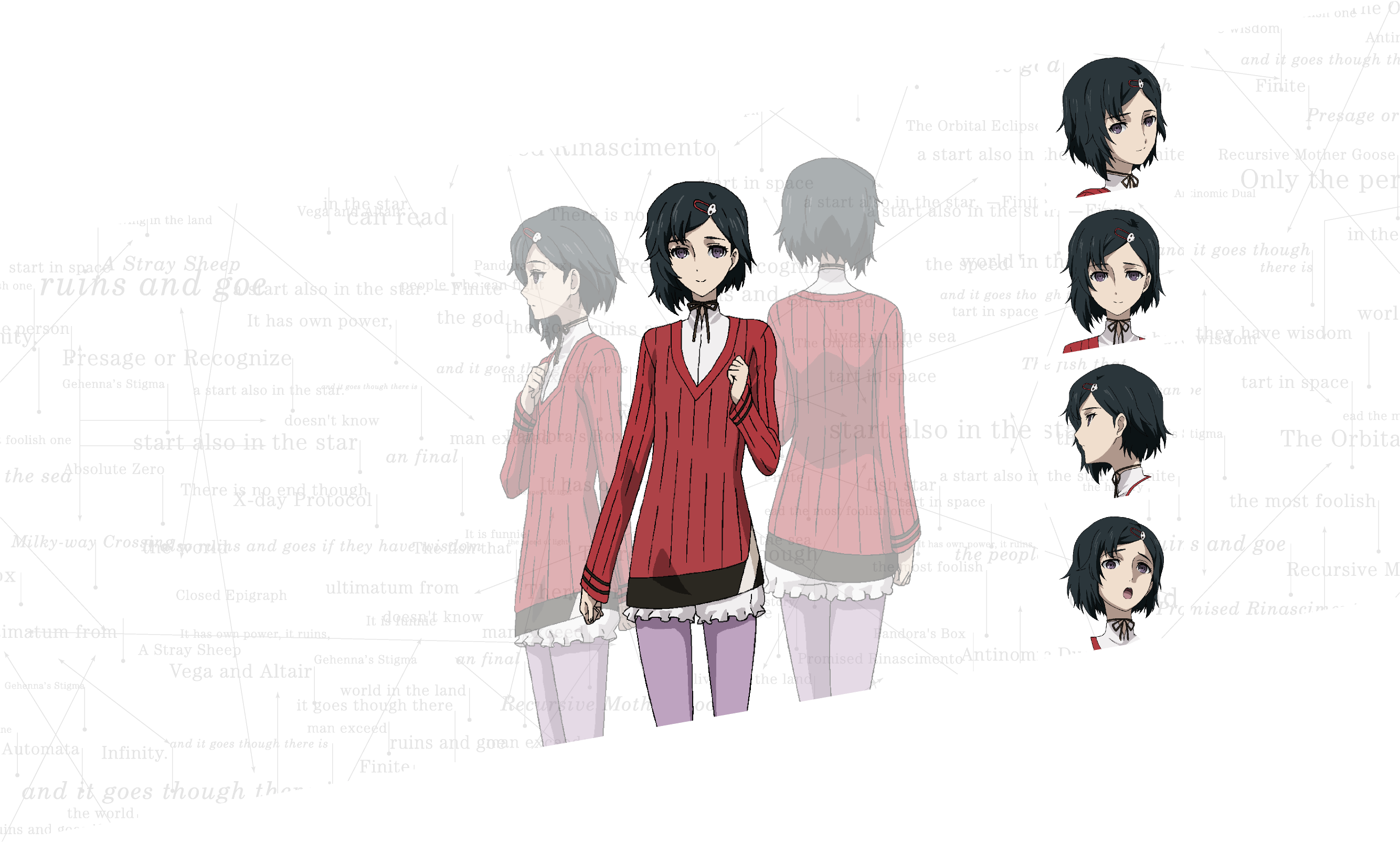 Anime, Inayoshi Tomoshige, White Fox, Steins - Steins Gate Vn Kagari Clipart (2668x1604), Png Download