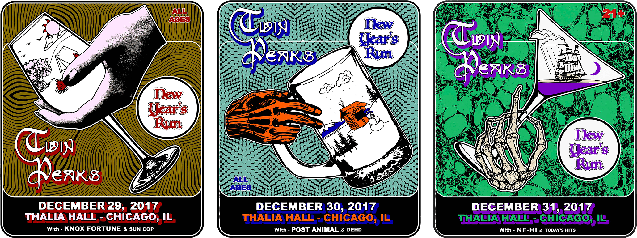 Twin Peaks Dudes - Cartoon Clipart (2100x810), Png Download