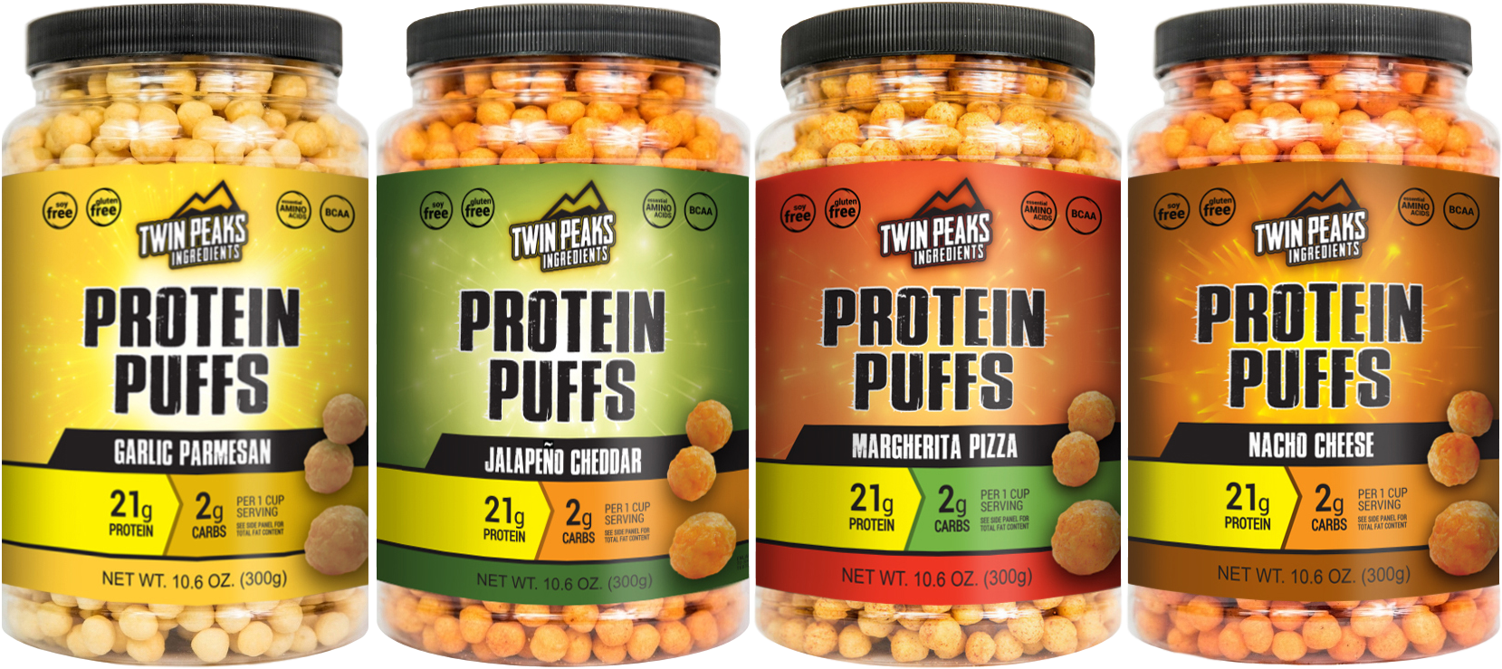 About Twin Peaks Ingredients - Twin Peaks Protein Puffs Clipart (1748x788), Png Download