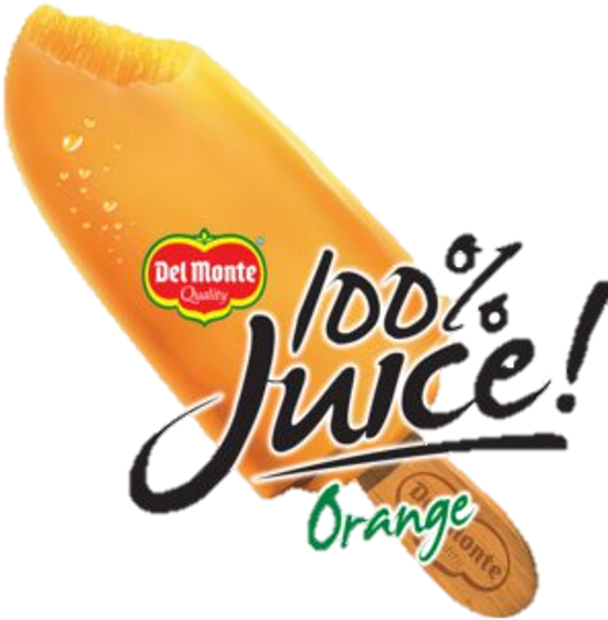 Del Monte 100% Orange Juice Packing Per Case - Ice Cream Bar Clipart (651x651), Png Download