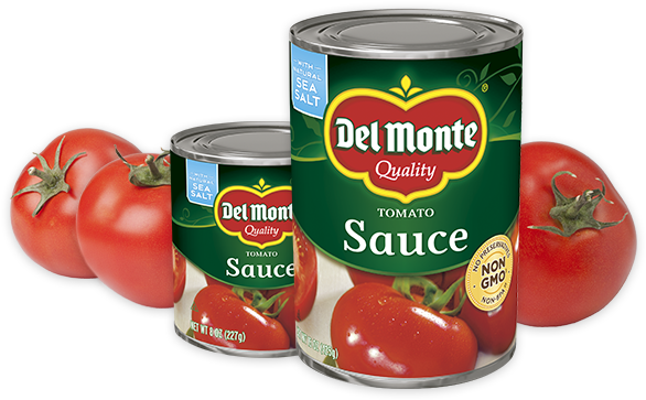 8oz, 15oz, 26oz, 106oz - Del Monte Tomato Sauce 8 Oz Clipart (1050x362), Png Download