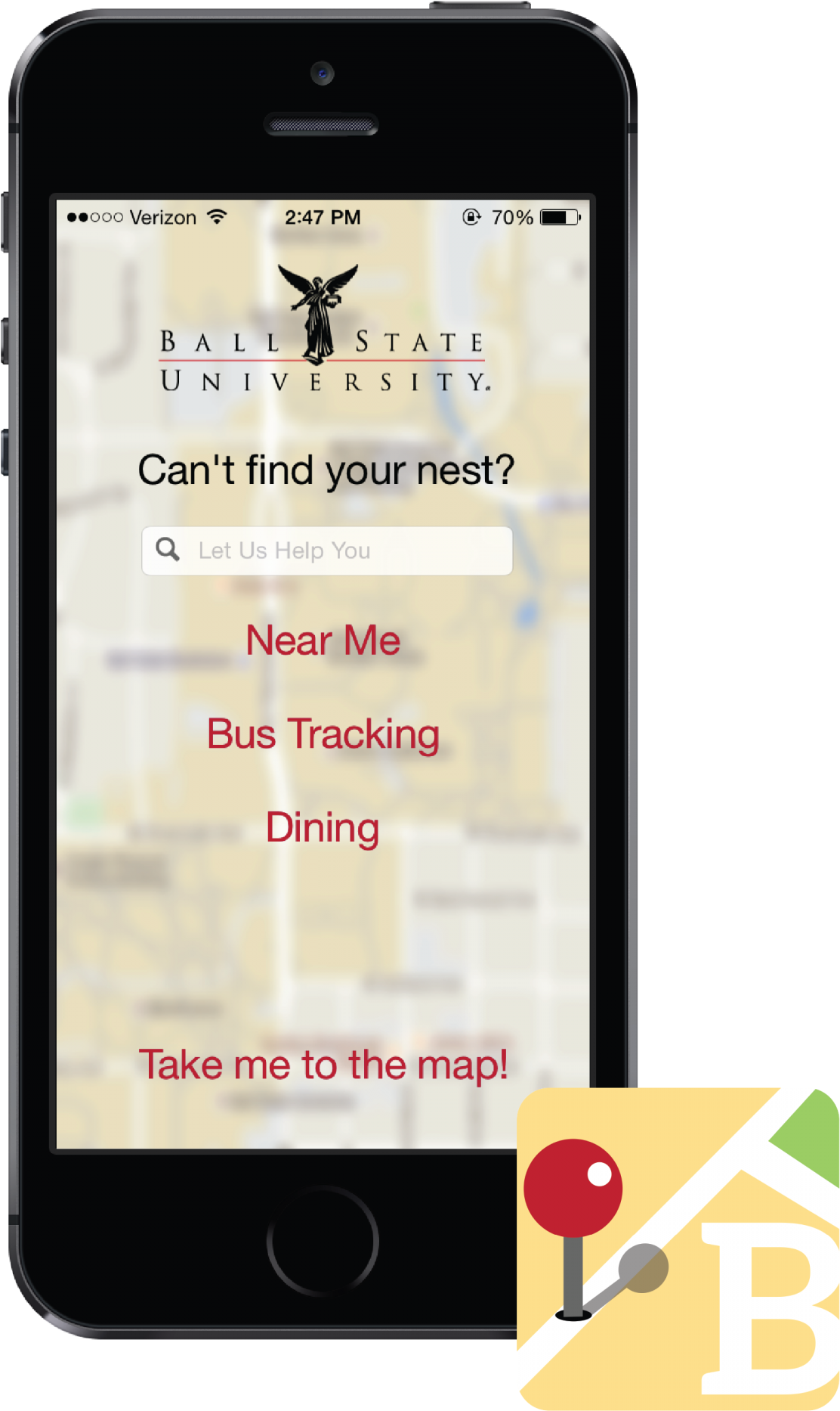 Ball State Campus Map App - Iphone Clipart (1500x2100), Png Download