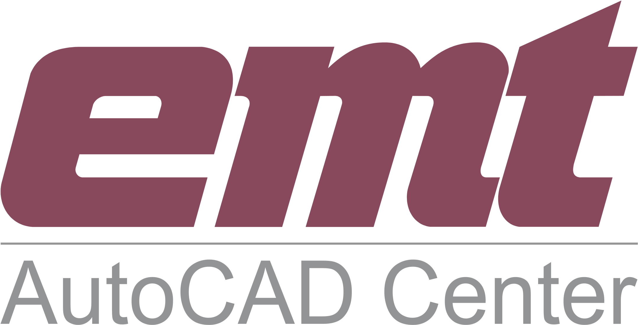 Emt Autocad Center Logo Png Transparent - Autocad Clipart (2159x1100), Png Download