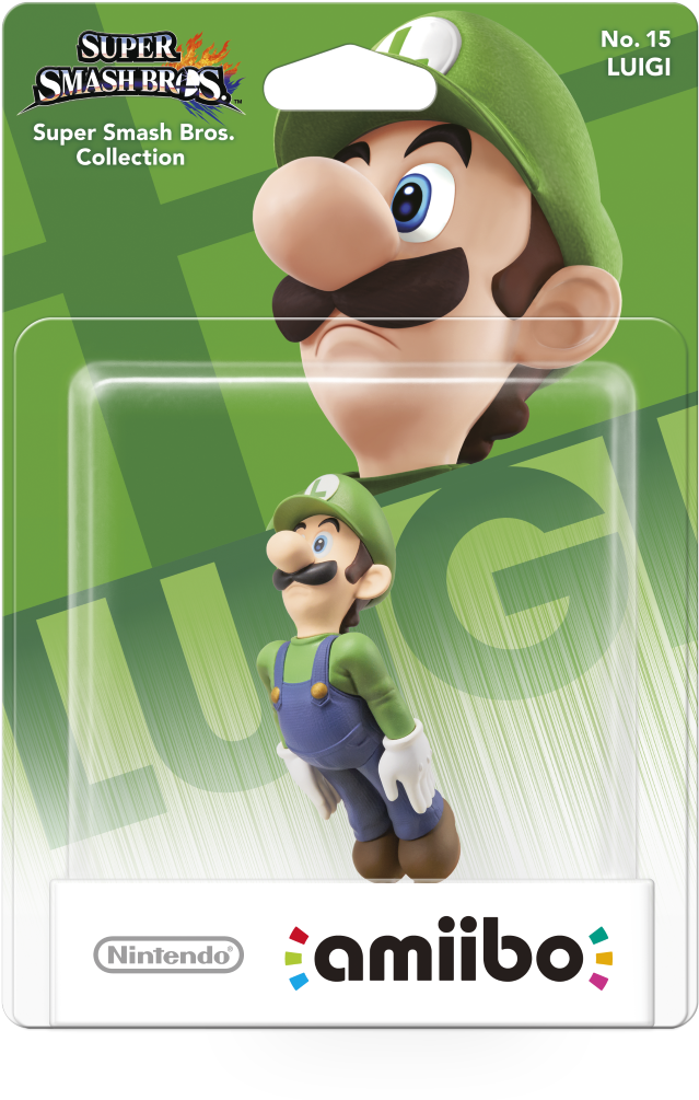 Amiibo Imágenes - Super Smash Bros Luigi Amiibo Clipart (768x1069), Png Download