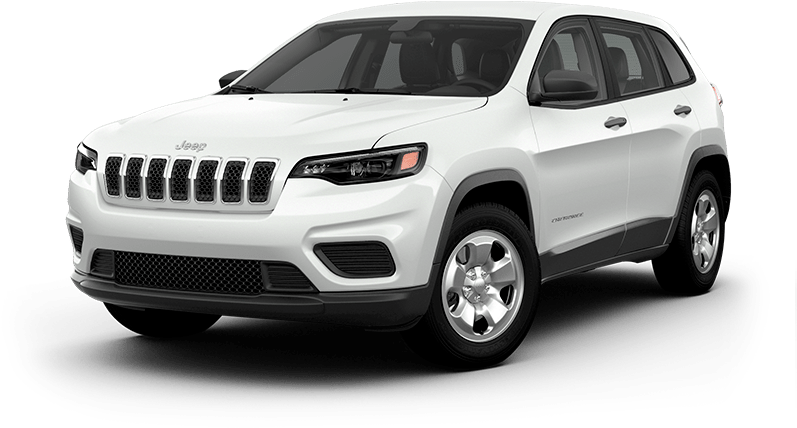2019 Jeep Cherokee Overland Pearl White Clipart (800x510), Png Download