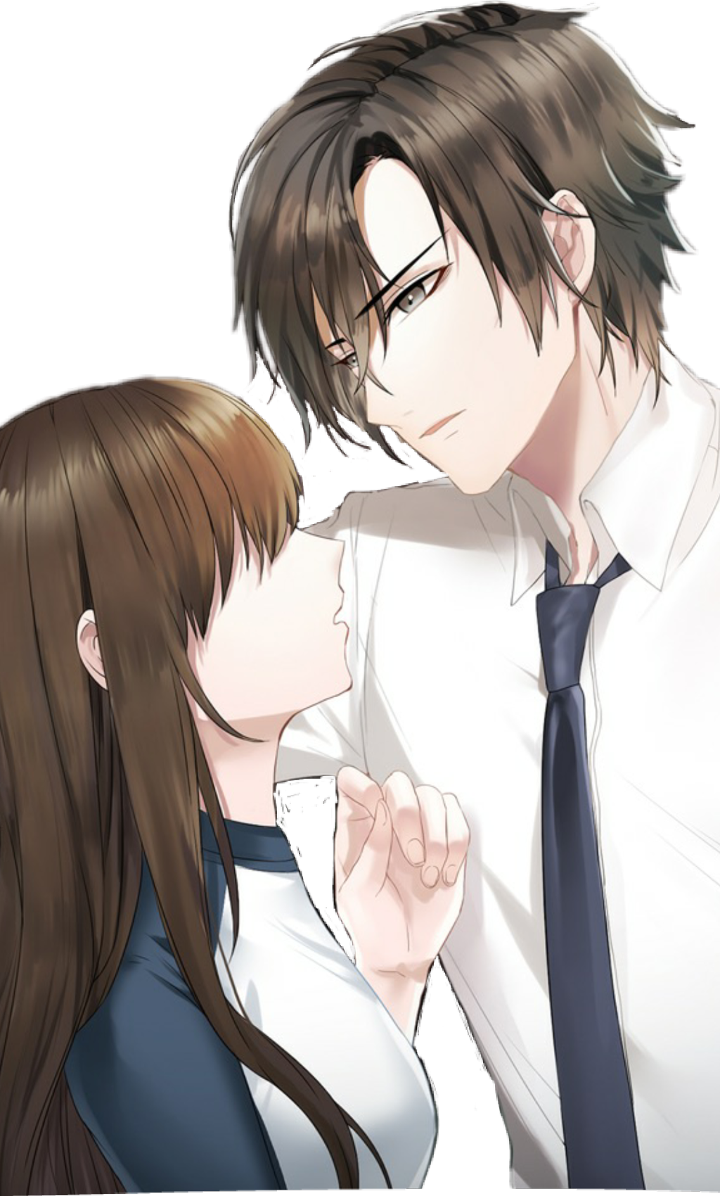 Im Crying Jumin's Route Is The Best ❤ - Mystic Messenger Jumin X Zen Clipart (1024x1700), Png Download