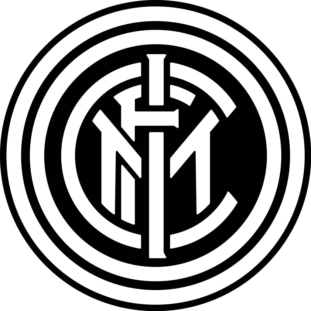 Stemma Inter Png - Inter Milan Logo Black And White Clipart (1024x1024), Png Download