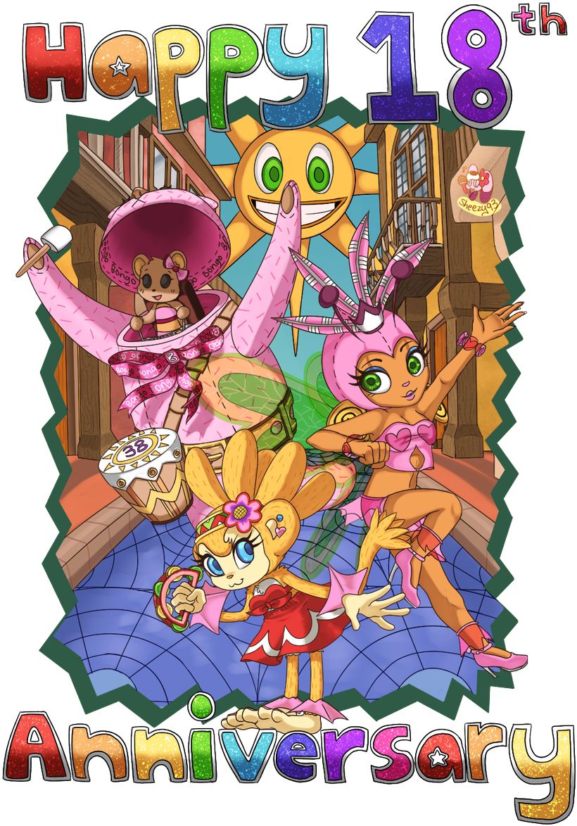Happy Anniversary To This Beloved Game <3 This Game - Cartoon Clipart (862x1200), Png Download