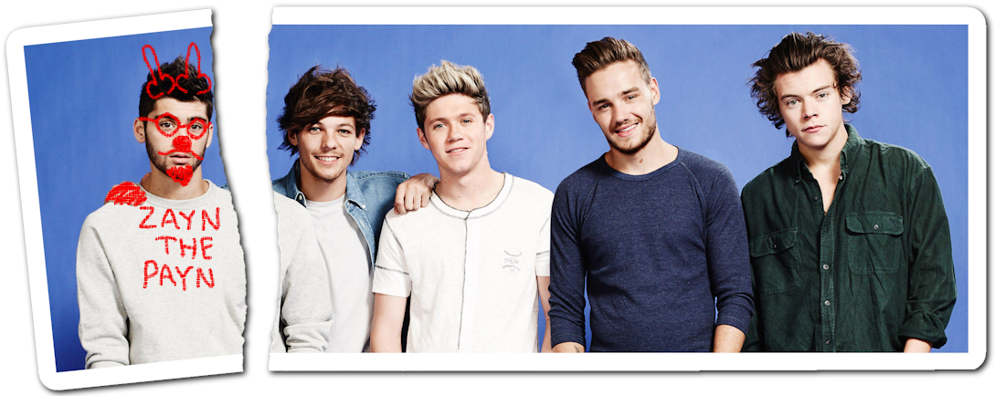 One Direction Loses A Member - One Direction 2008 Clipart (1100x450), Png Download