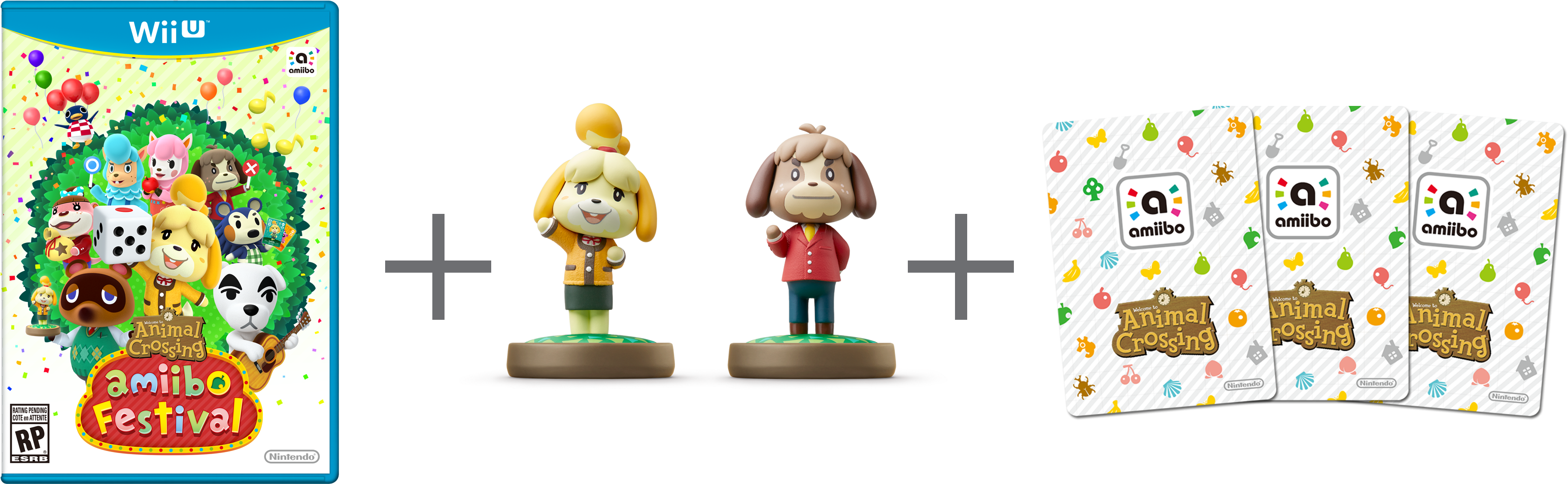 Festival Crossing Animal Amiibo - Animal Crossing Characters Amiibo Clipart (3300x1305), Png Download