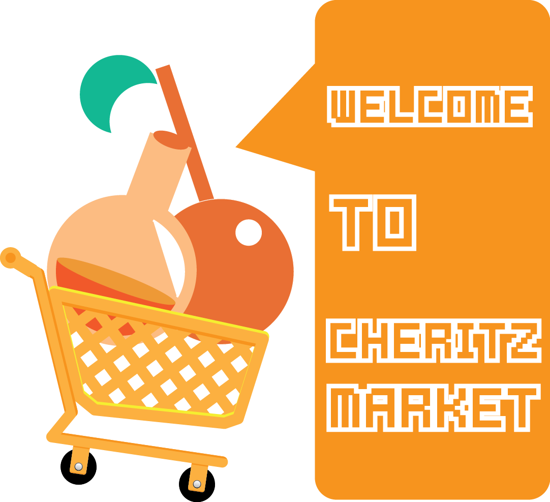 Cheritz Market Welcome - Shopping Cart Clipart (1082x987), Png Download