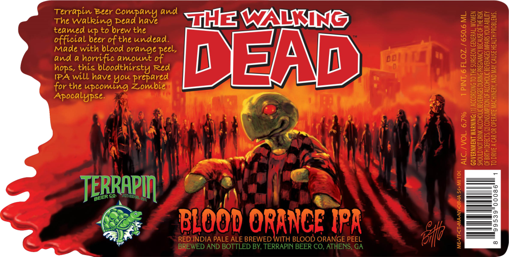 The Walking Dead Beer - Walking Dead Beer Clipart (1024x518), Png Download