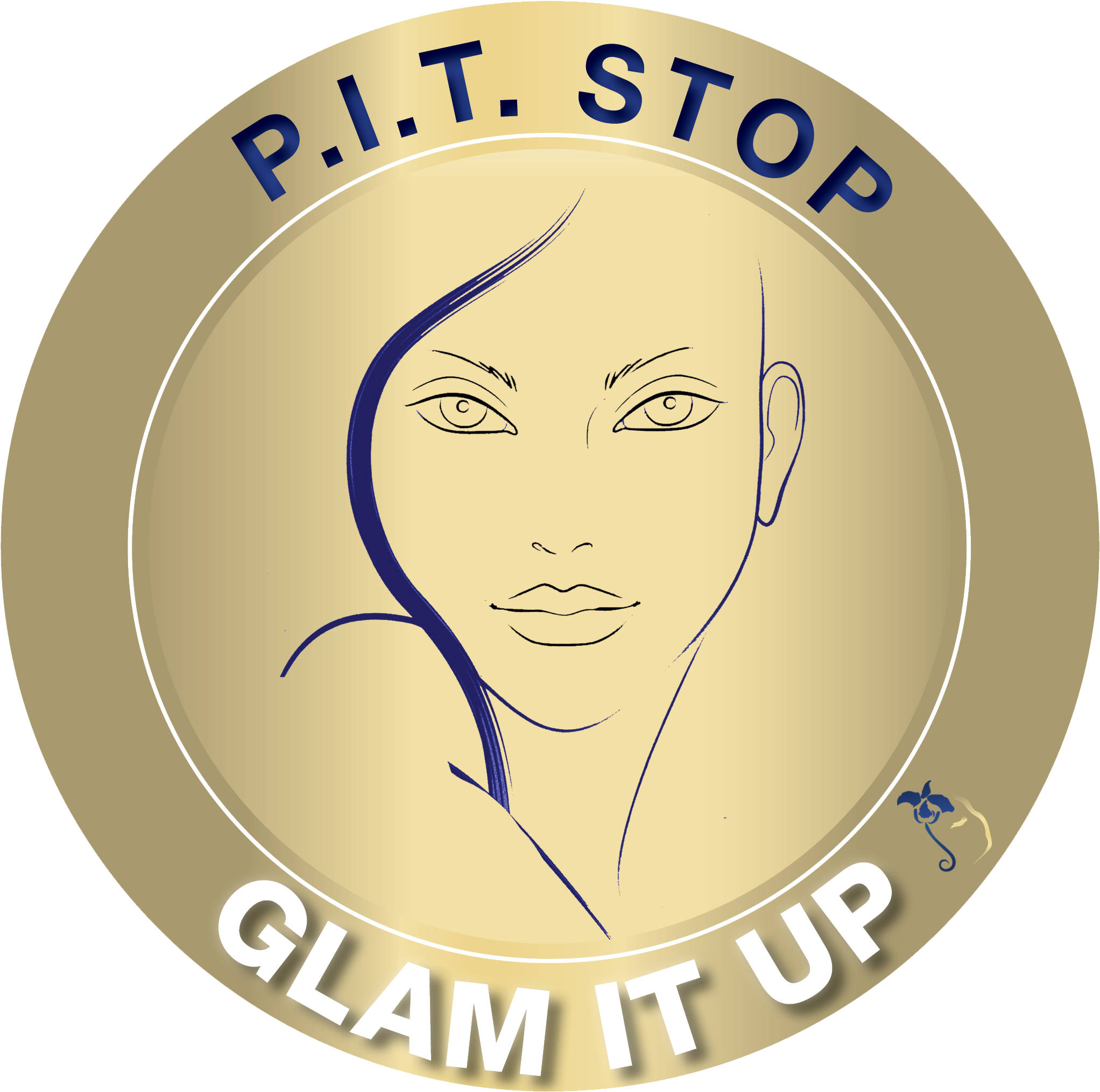 Glam It Up Logo 2015 Print - Printable Face Chart Clipart (2044x2029), Png Download