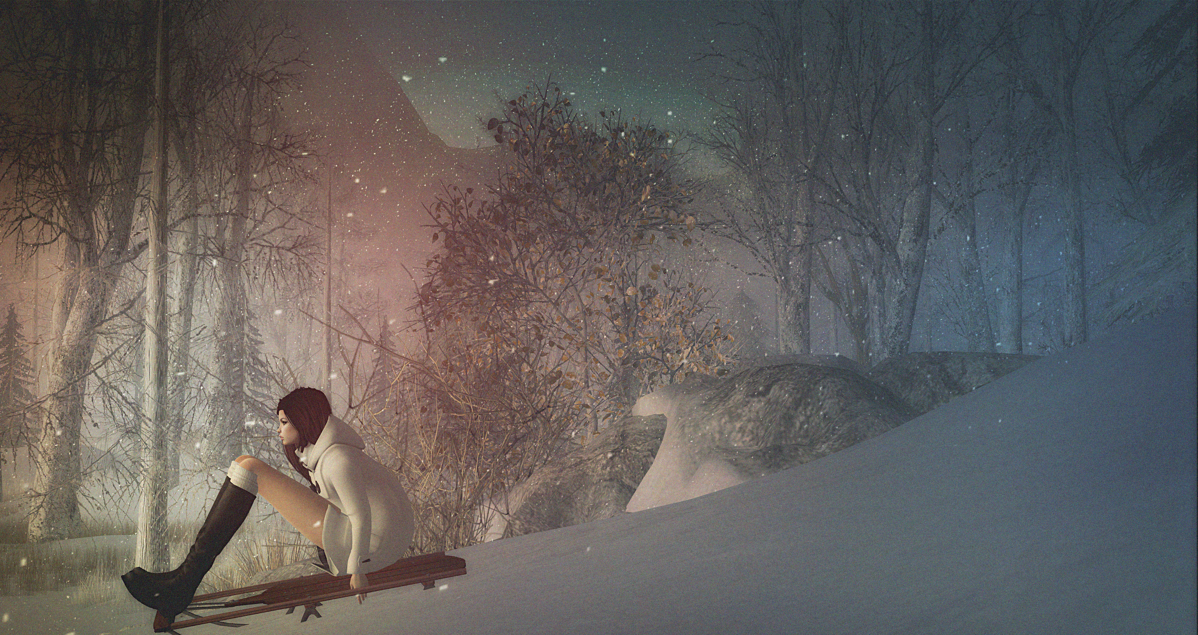 The Winter Trace Sim, By Renowned Landscaper And Decorator Clipart (4000x2119), Png Download