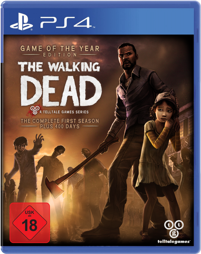 The Walking Dead - Walking Dead Season 1 Ps4 Clipart (757x900), Png Download