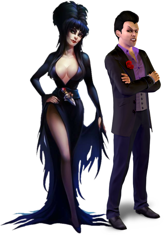 Elvira Sticker Sims 3 Supernatural Vampire Clipart Large Size Png Image Pikpng