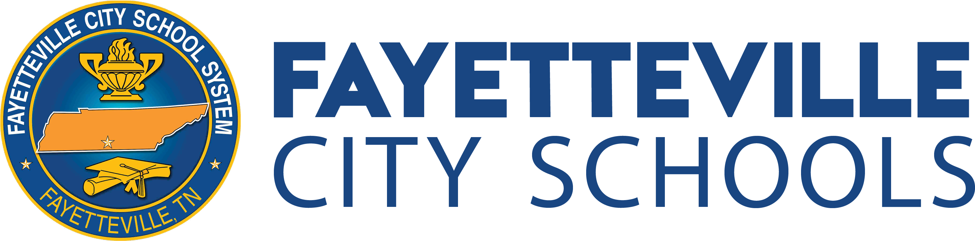 Fayetteville City Schools Logo Electric Blue Clipart Large Size Png