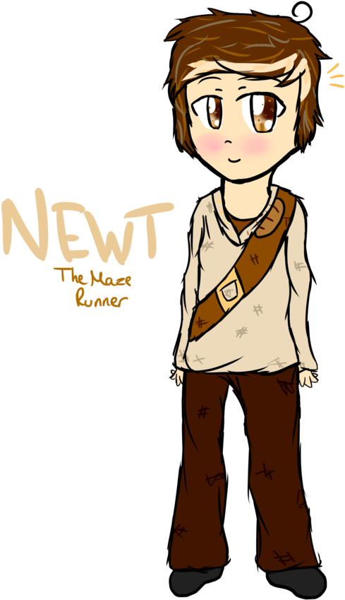 Maze Clipart Haunted Maze - Newt The Maze Runner Cartoon - Png Download (1024x872), Png Download