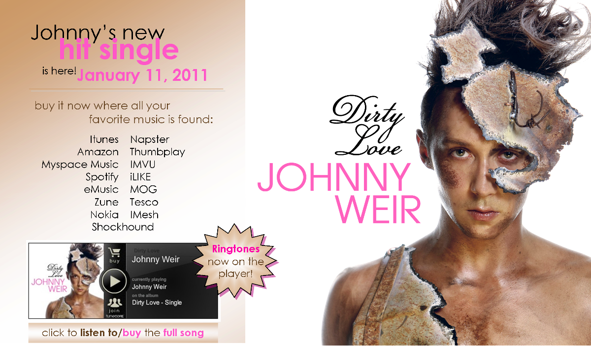 Johnny Weir Dirty Love Clipart (1200x702), Png Download