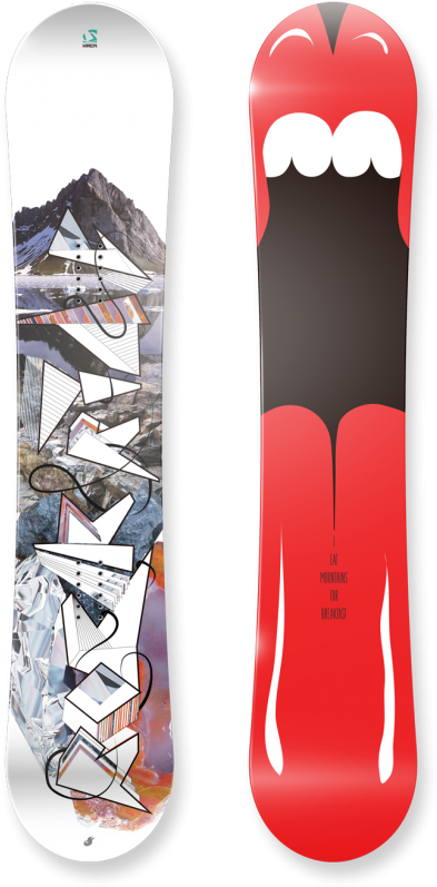 Rock & Ride Board - Snowboard Clipart (450x860), Png Download