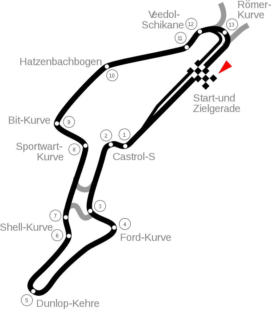 Nurburgring Sprintstrecke Clipart (1200x1109), Png Download