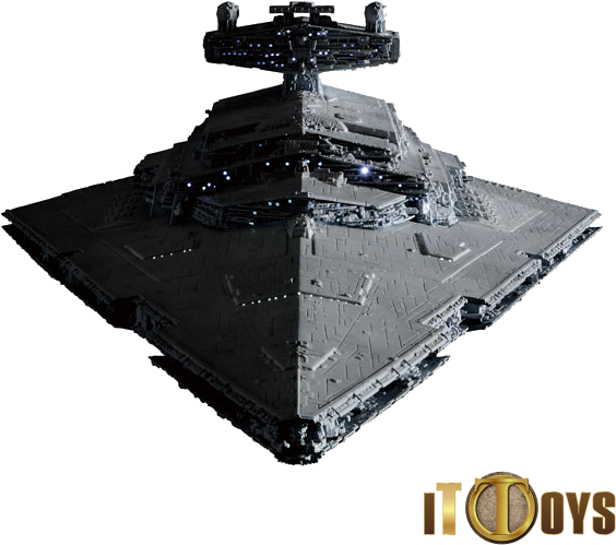 1/5000 Star Destroyer [lighting Model] First Production - Star Wars Bandai Star Destroyer Clipart (600x600), Png Download