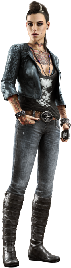 Clara Lille - Watch Dogs Girl Character Clipart (519x960), Png Download