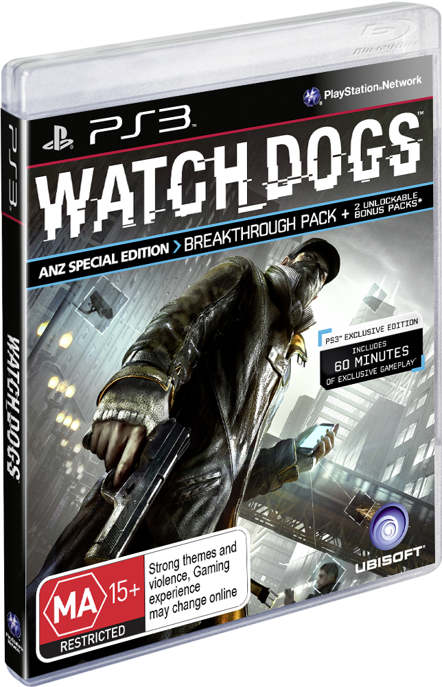 Wd Ps3 Pack 3d Anz Ma - Jogo Watch Dogs Ps3 Clipart (837x1098), Png Download