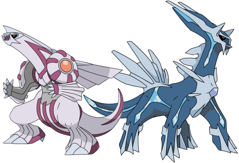 Dialga Palkia Anime - Pokemon Dialga Clipart (800x546), Png Download