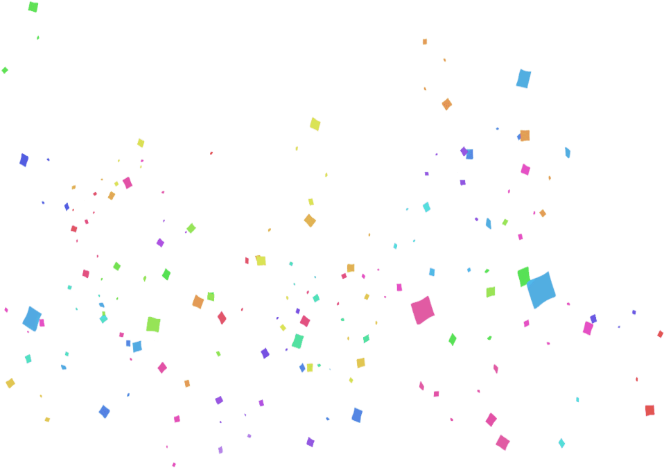 #mq #rainbow #rainbows #colorful #confetti #floating - Illustration Clipart (1024x1024), Png Download