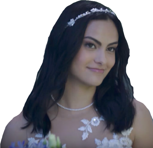 #veronicalodge #veronica #riverdale #camila #camilamendes - Prom Makeup Looks For Blue Dress Clipart (507x491), Png Download